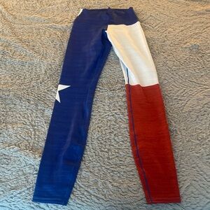 Texas flag leggings